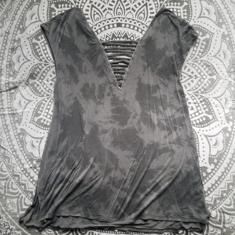 SOFT AND SEXY TEE TIE DYE BLEACH MEDIUM TUNIC RETR